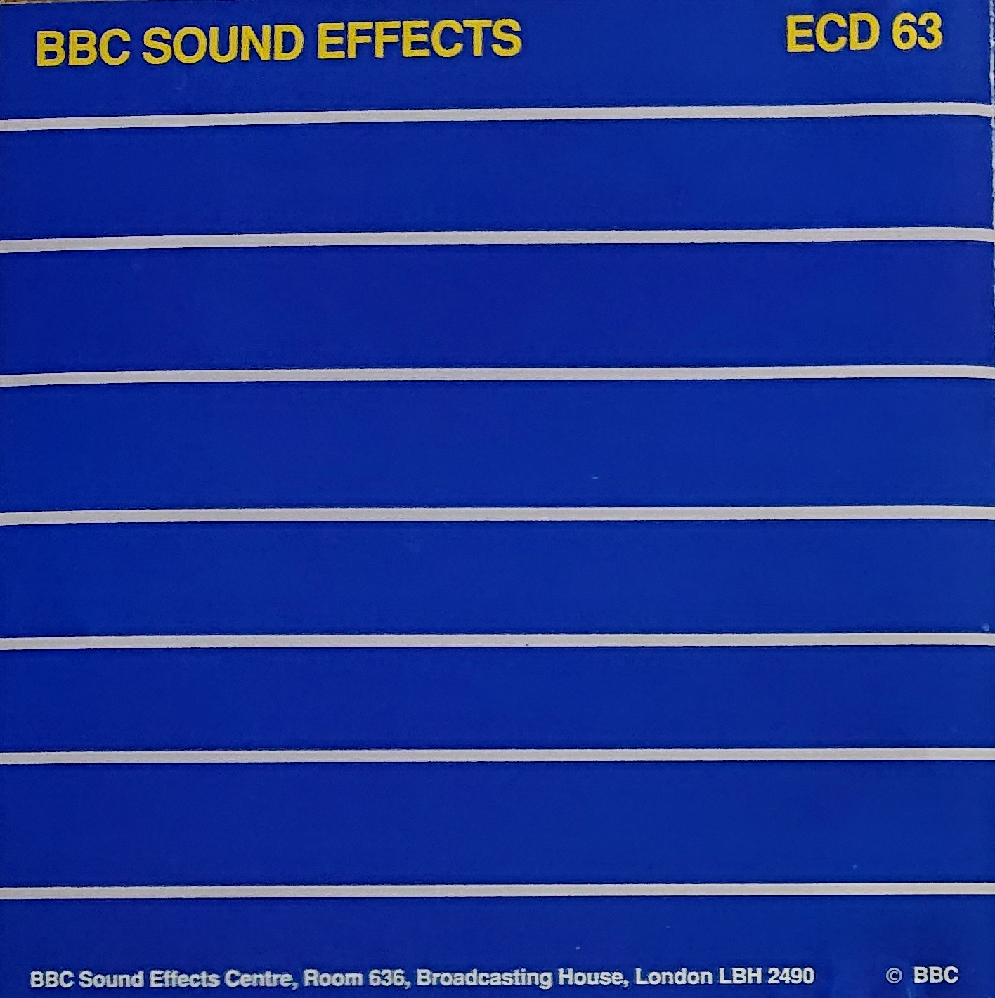 Middle of cover of ECD 63